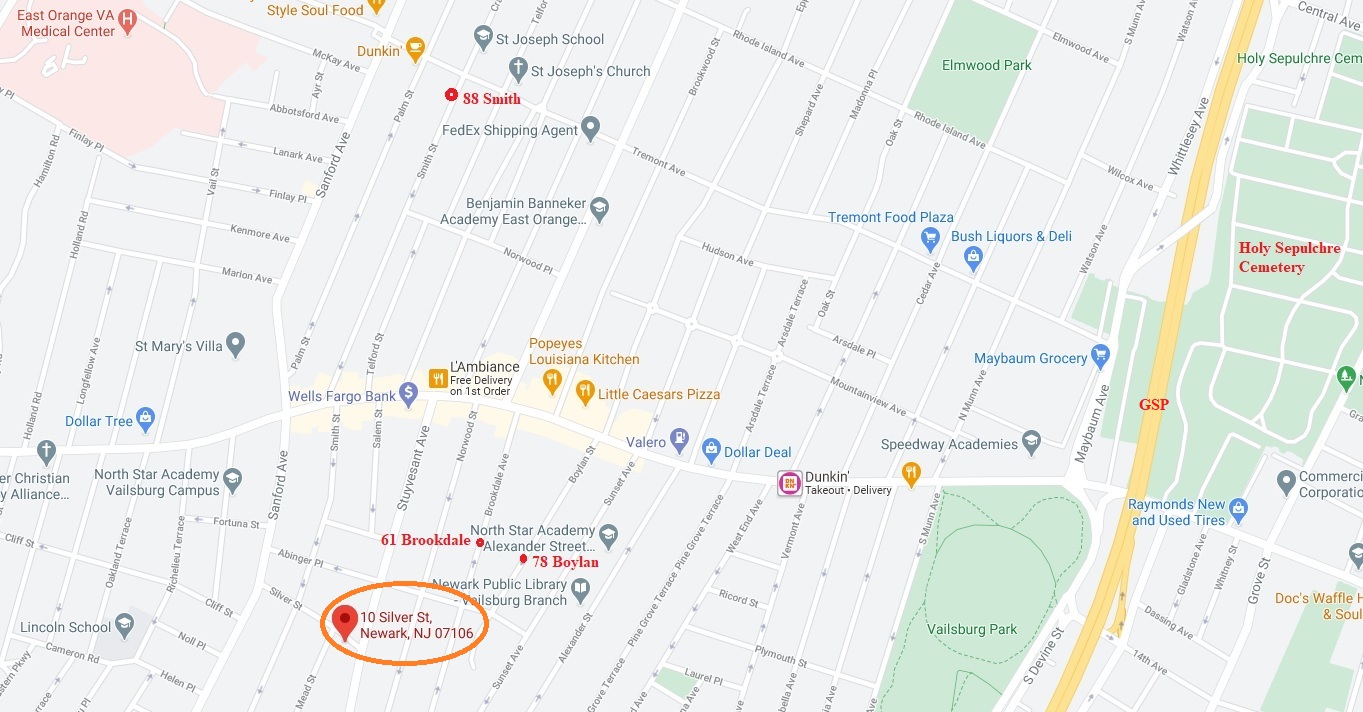 10 Silver Street Map