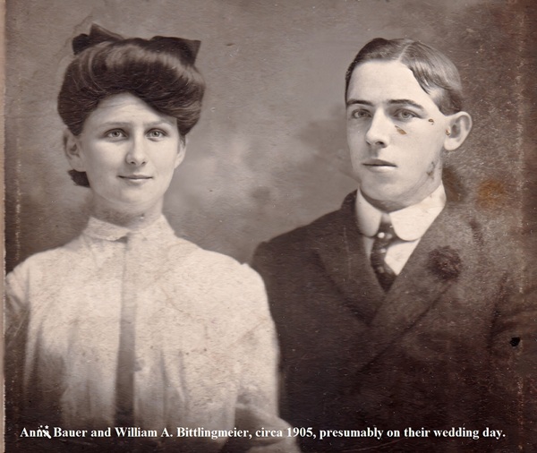 Anna and Bill Bittlingmeier 1905
