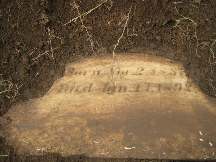The Woodland Cemetery grave marker of Felix Greuter, Sr.