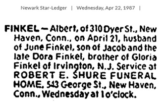 Albert Finkel Obituary