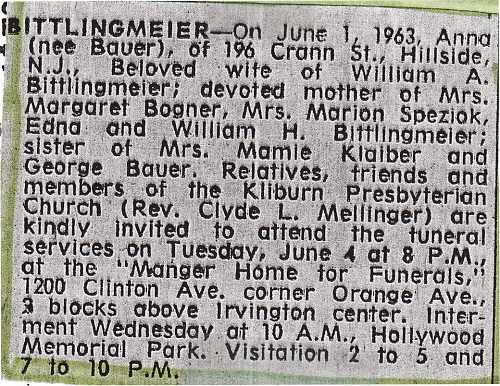 Anna (Bauer) Bittlingmeier Obituary 2