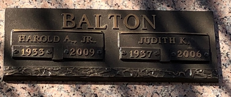 Harold Arthur Balton Death Record