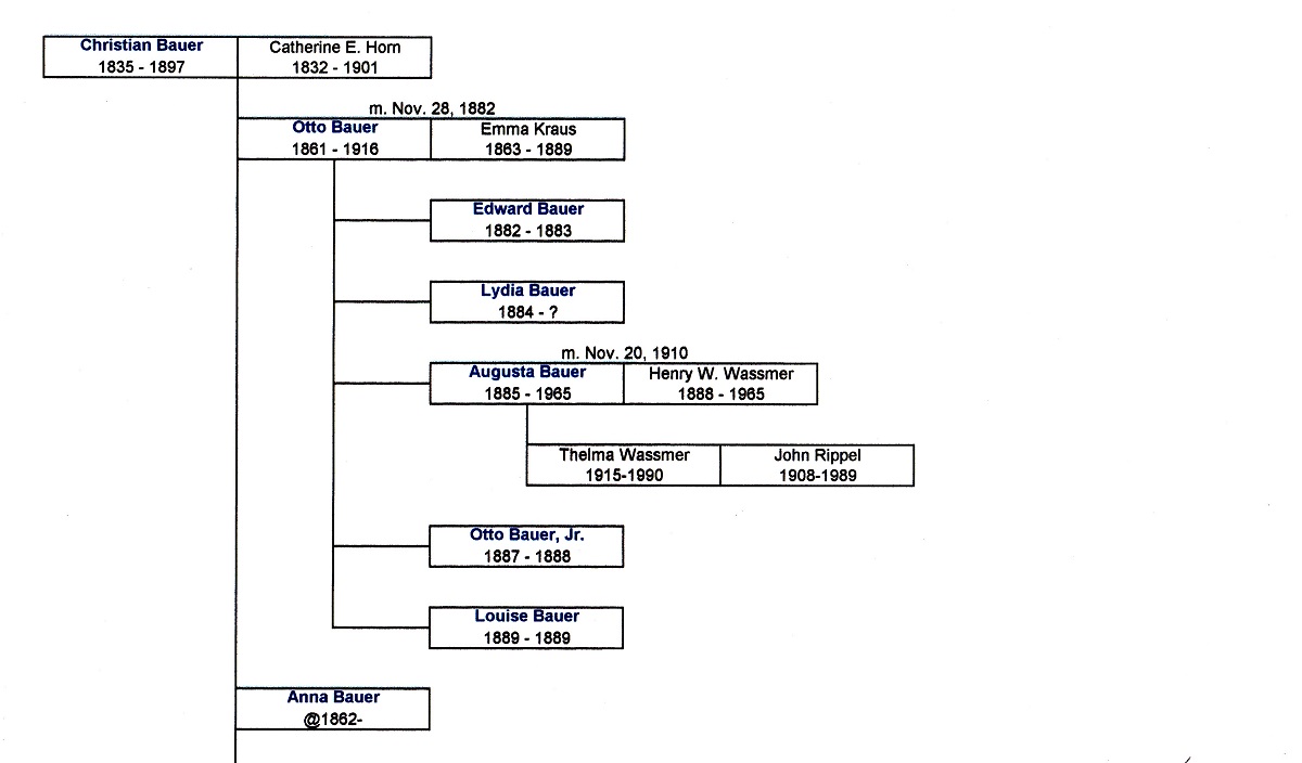 Bauer Ancestral Chart 1