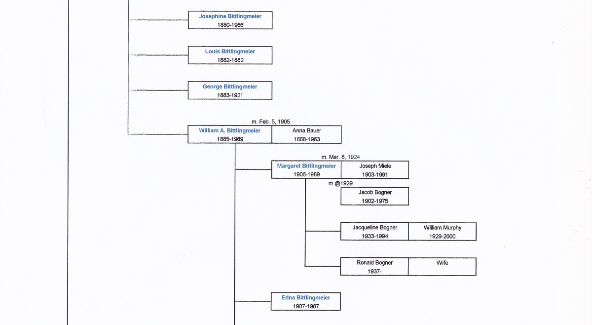 Bittlingmeier Ancestral Chart 3
