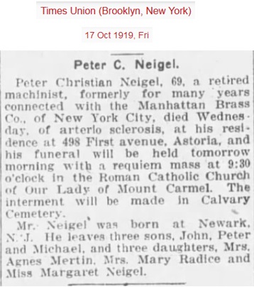Christian Peter Neichel Obituary
