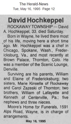 David Albert Hochkeppel Obituary