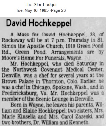 David Albert Hochkeppel Obituary