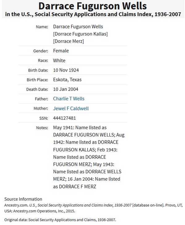 Dorrace Wells Merz SSACI
