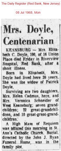 Elizabeth Rears Doyle Obituary