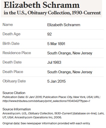 Elizabeth Poh Schramm Obituary