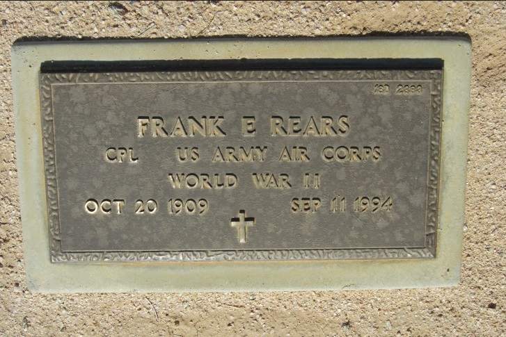 Frank E. Rears Grave