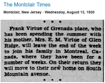 Frank Virtue 1930