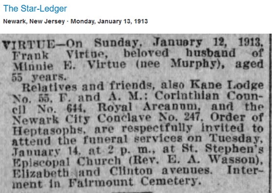 Frank Virtue Obit