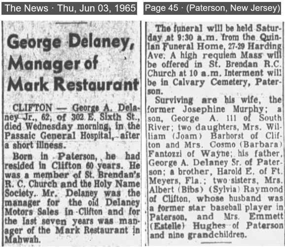 George A. Delaney Obituary