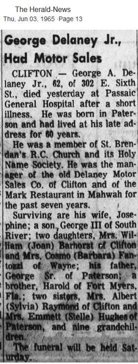 George A. Delaney Obituary