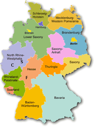 Map of Germany