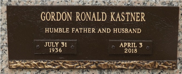 Gordon Ronald Kastner Death Record