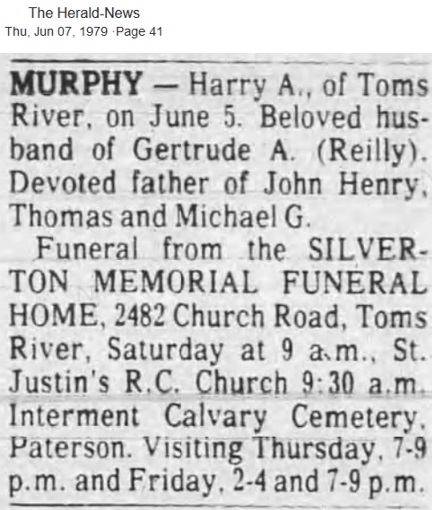Harry A. Murphy Obituary