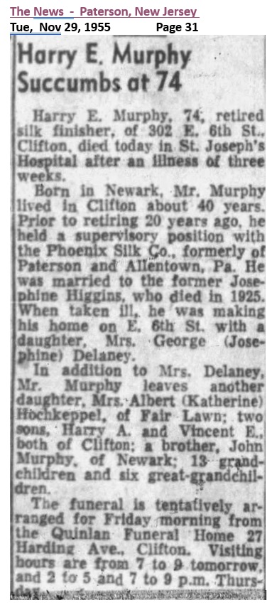 Harry E. Murphy Obituary