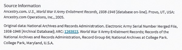 Henry Bogner's World War II Enlistment Record