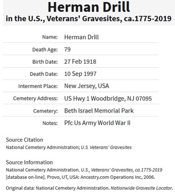 Herman Drill Death Record