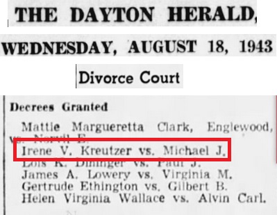 Irene Sine and Michael Kreutzer Divorce Record