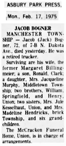 Jacob (Jack) Bogner Obituary