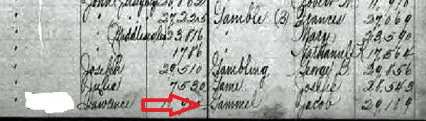 Jacob Gammel Death Index