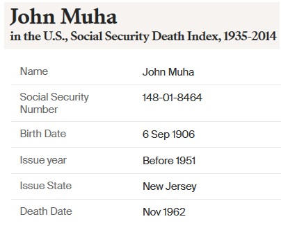 John J. Muha, Jr. SSDI