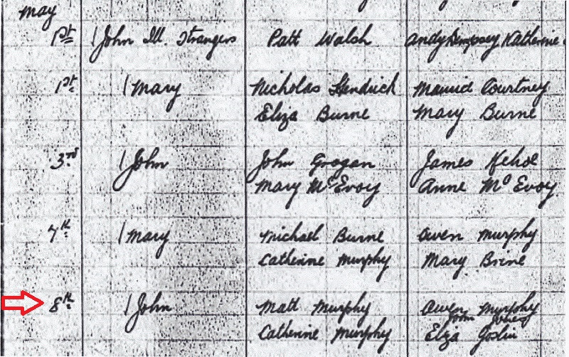 John Murphy Birth Record