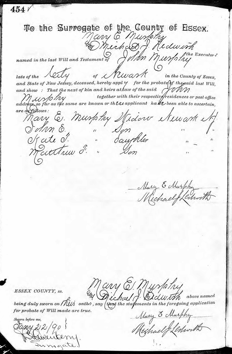 John Murphy Last Will and Testament