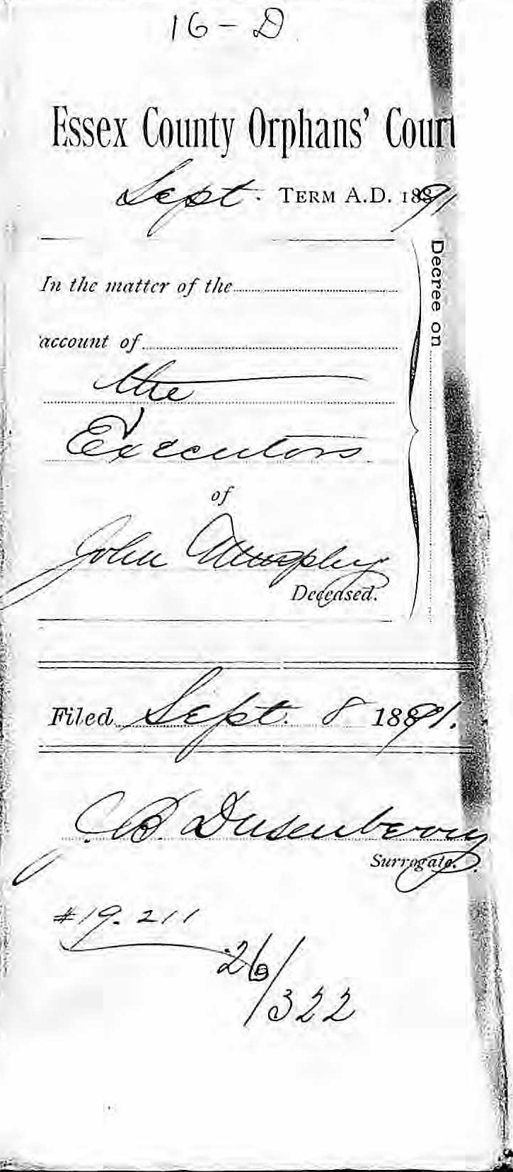 John Murphy Last Will and Testament
