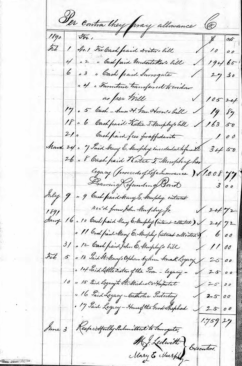 John Murphy Last Will and Testament