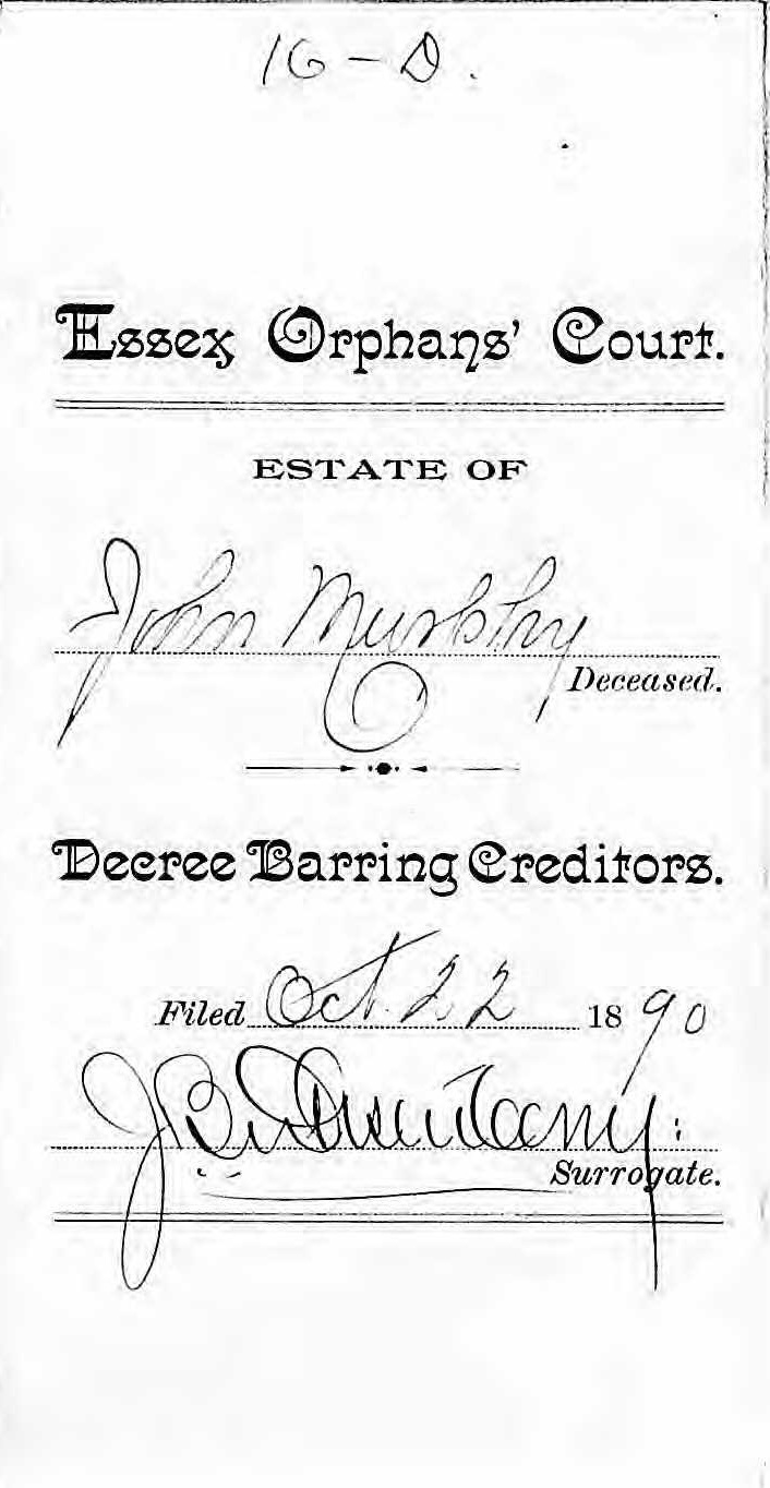 John Murphy Last Will and Testament