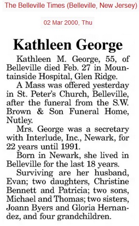 Kathleen Hock George Obituary