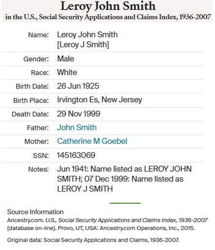 LeRoy John Smith SSACI