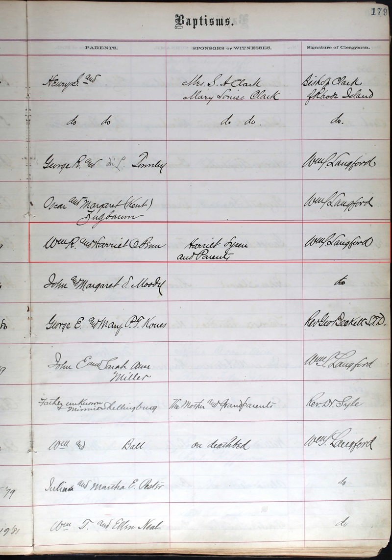 Lucy Penn Riess Birth Record