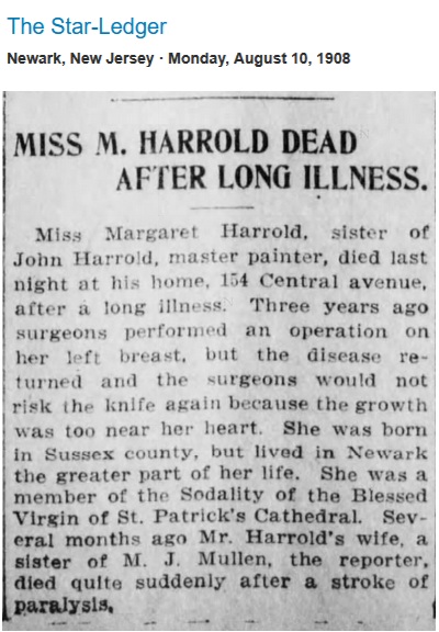 Margaret Harrold Obituary