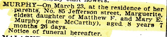 Marguerite Murphy Obituary 1