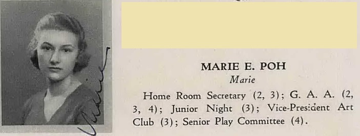 Marie Poh 1933