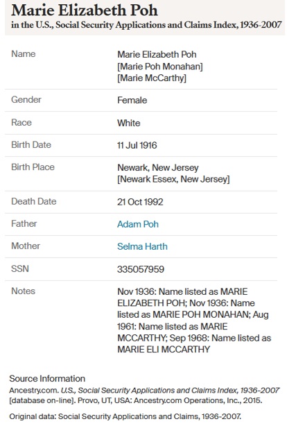 Marie Elizabeth Poh Monahan SSACI