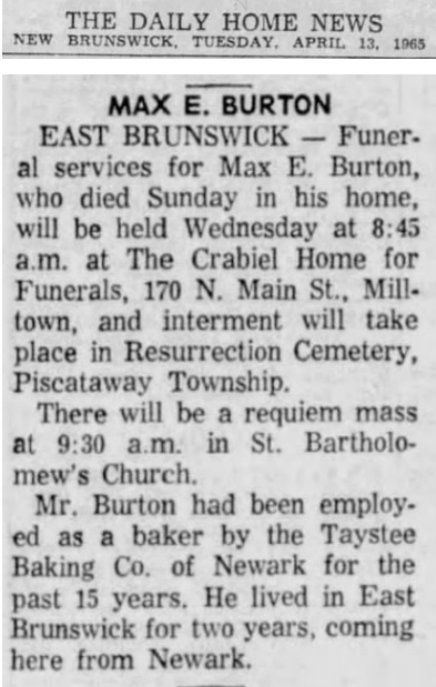 Max Burton Obituary 2