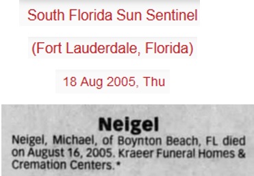 Michael Neigel Obituary