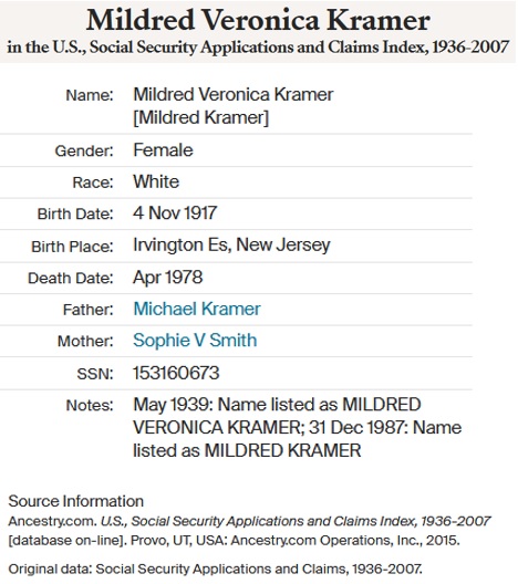 Mildred Kramer SSACI