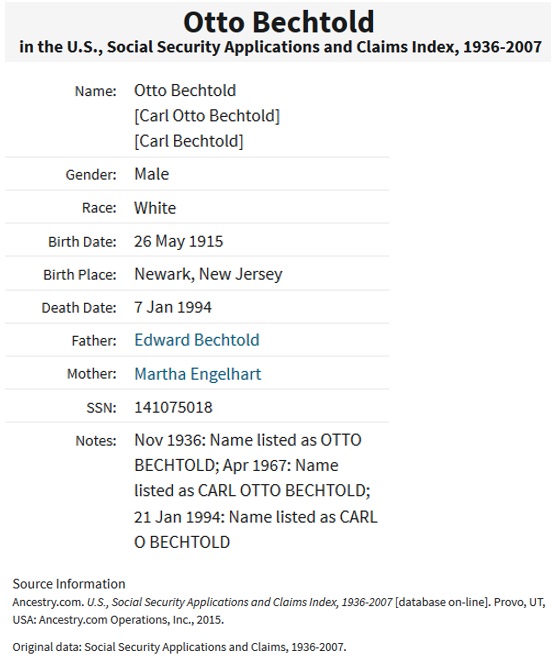 Carl Otto Bechtold SSACI