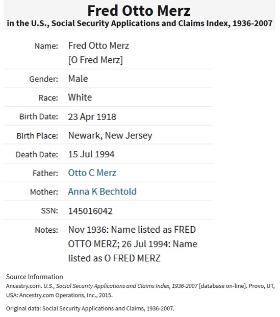 Otto Fred Merz SSACI
