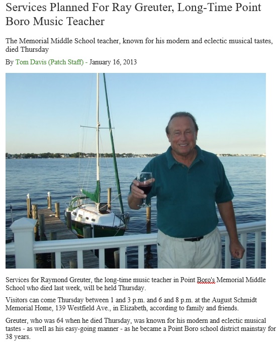 Raymond G. Greuter Obituary and Memorials