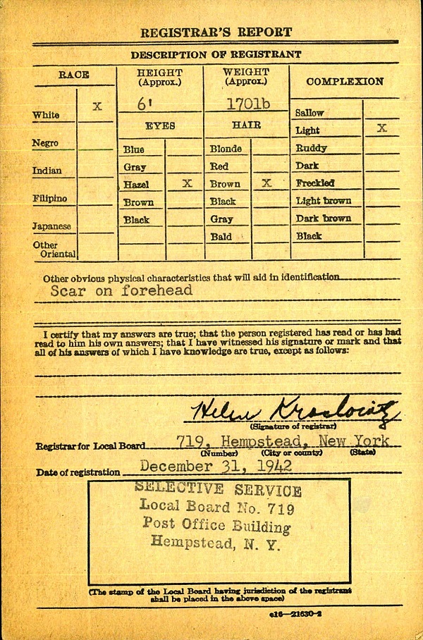 Robert A. Blackford's Military Record