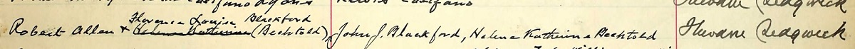 Robert A. Blackford Birth Record
