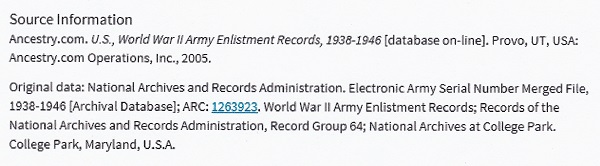 Robert E. Bechtold's World War II Enlistment Record